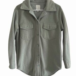 Joie Green Button-Up Jacket